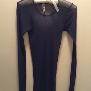 Navy mesh top by Neesh